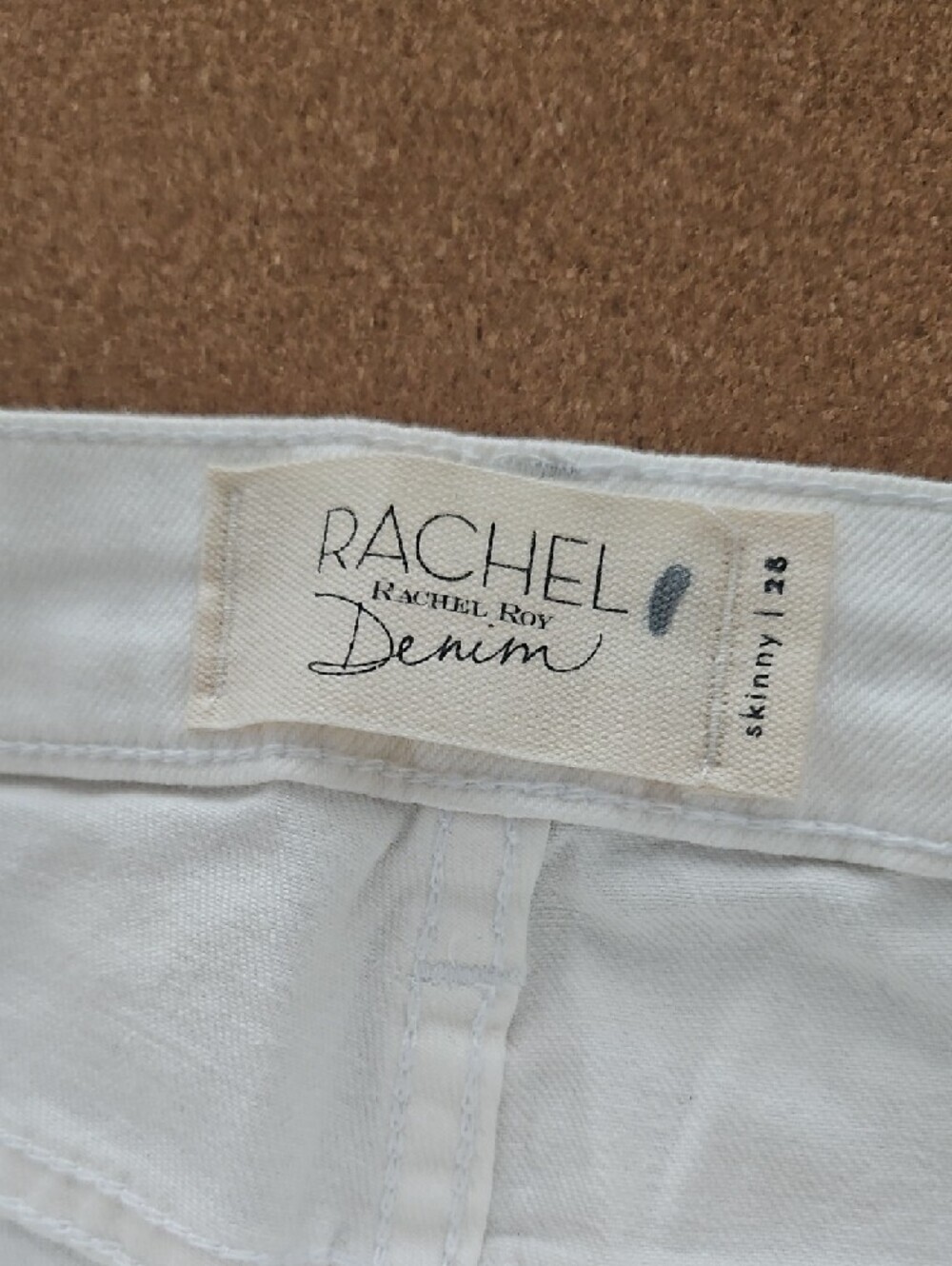 RACHEL By Rachel Roy Denim White Mid-Rise Skinny Icon Jeans Size 28 - Picture 4 of 8